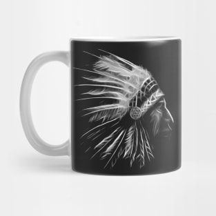 indian apache, black shirt Mug